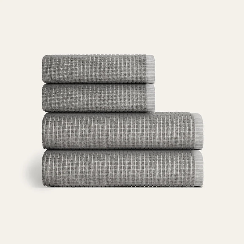 Sculpted Terry 4pc Towel Bundle