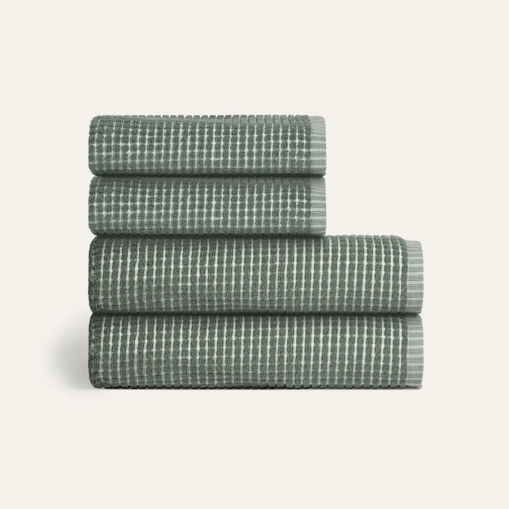 Sculpted Terry 4pc Towel Bundle