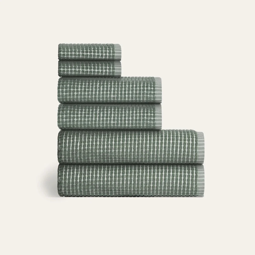 Sculpted Terry 6pc Towel Bundle
