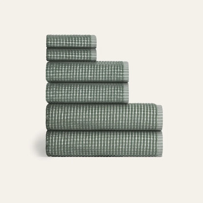 Sculpted Terry 6pc Towel Bundle