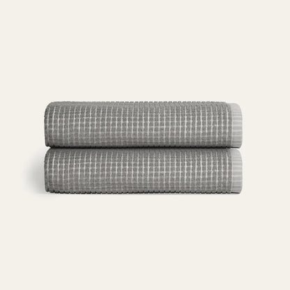 Sculpted Terry Bath Towels