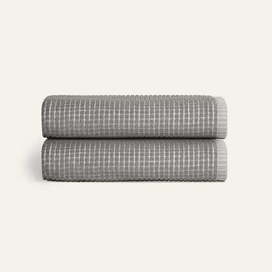 Sculpted Terry Bath Towels