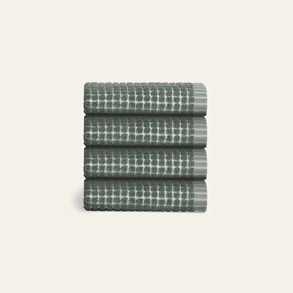 Sculpted Terry Face Towels